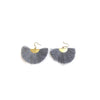 Fan Tassel Earrings (Grey)