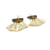 Tortoiseshell Tassel Earrings (Cream)